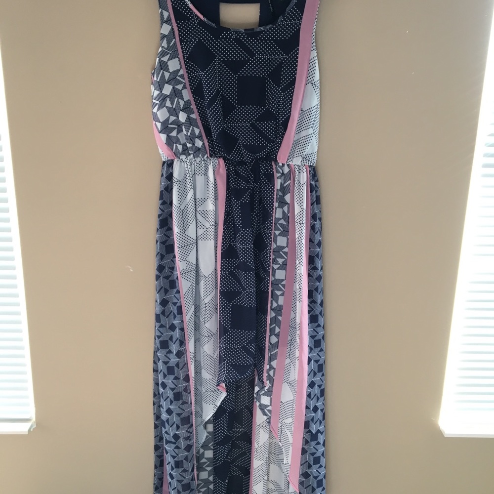 Asymmetrical dress with back detail